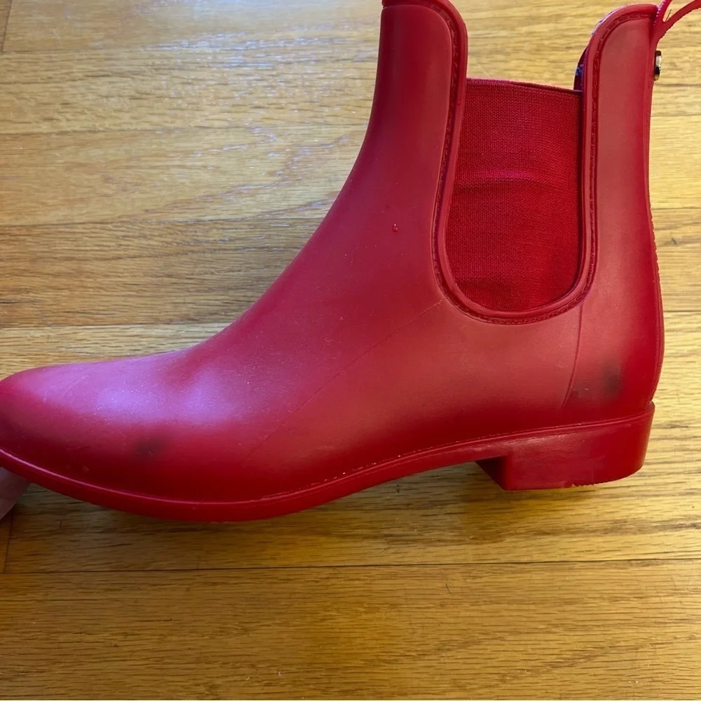 SAM EDELMAN Rain Boot in Red